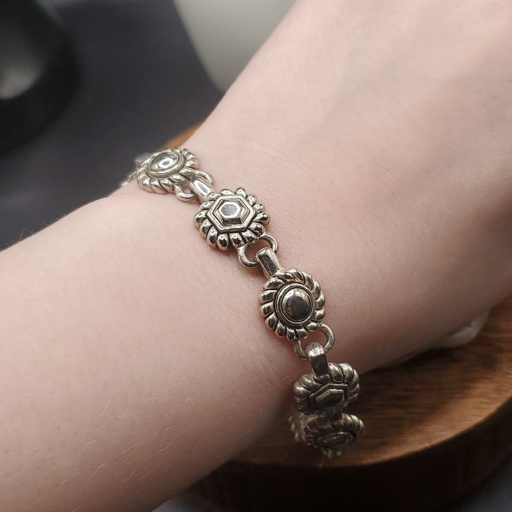 B2713 medallion victorian mourning bracelet